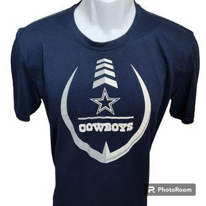Nike Tee Dri-Fit Shirt, Men M, Blue with White Dallas Cowboys Graphic,  EUC